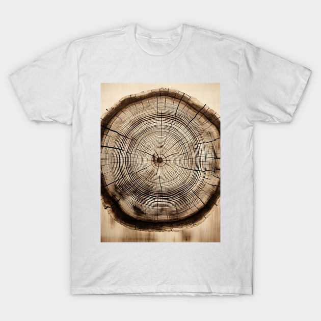 Tree Rings: Layers of Time T-Shirt by Puff Sumo